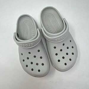 Crocs Classic Platform Clog Gray Womens Sz 8 Mens Sz 6